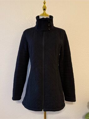 The North Face Caroluna Diamond Quilted Fleece Lined Jacket Size Medium Black
